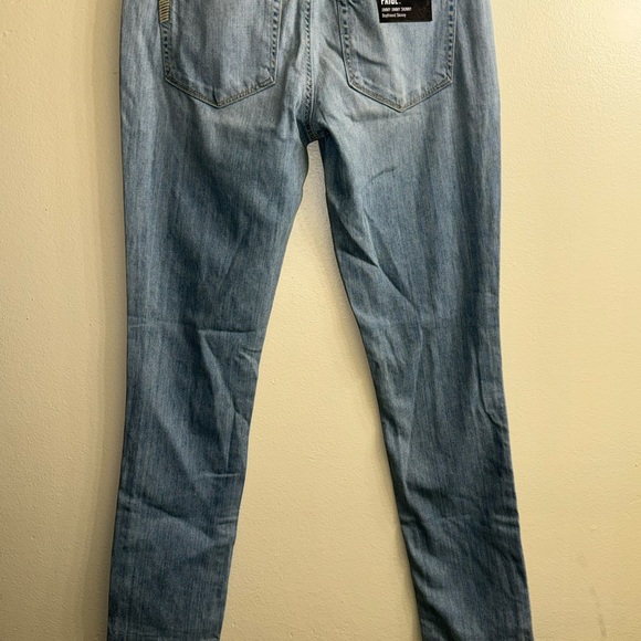 PAIGE Light Blue Cropped Jeans with Embellishments - Picture 7 of 9